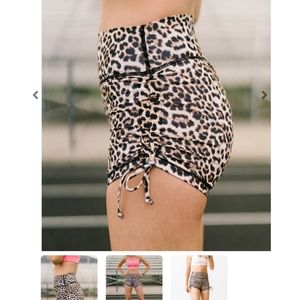Leopard Brilliant Double Scrunchy Hustle Short